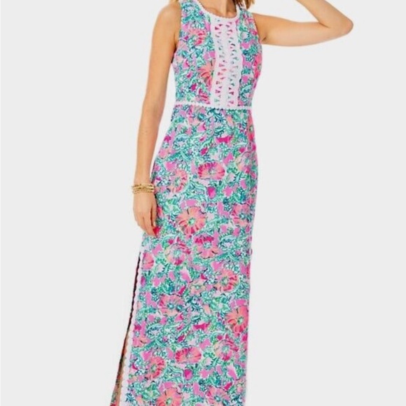 Lilly Pulitzer Size 16 NWT Ashler Maxi Shift Perfect Poppy - Picture 6 of 7